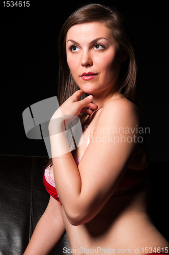 Image of Red lingerie