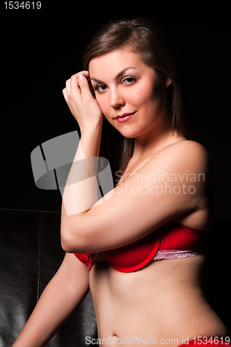 Image of Red lingerie