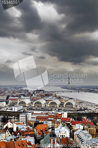 Image of Riga from St Peters basnica