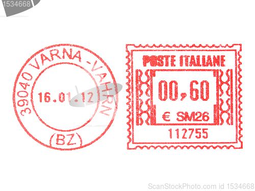 Image of Postage meter stamp