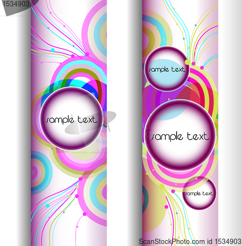 Image of abstract modern banner .set vector design