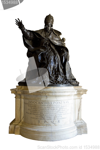 Image of pope statue