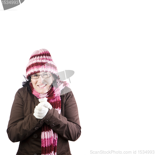 Image of christmas cold girl