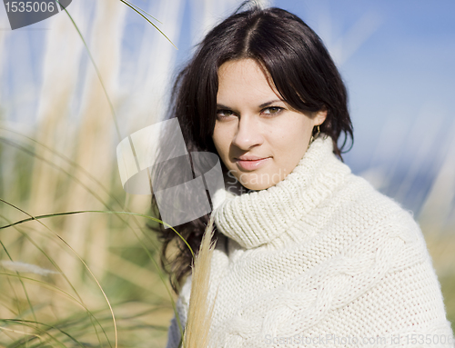 Image of young woman outdoor