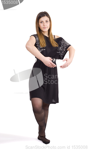 Image of isolated young woman