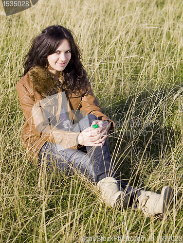 Image of young woman outdoor