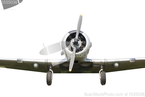 Image of war propeller fighter plane