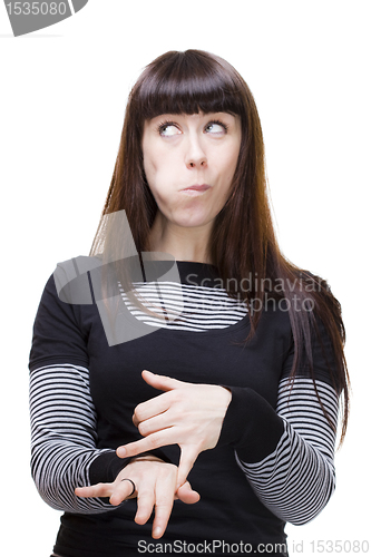 Image of woman expressions