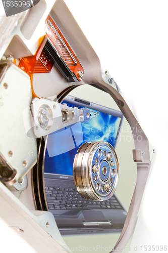 Image of hard drive internals