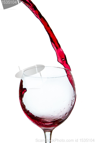 Image of pouring red wine 