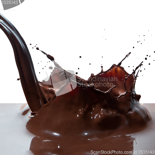 Image of pouring chocolate