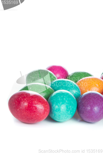 Image of easter eggs isolated
