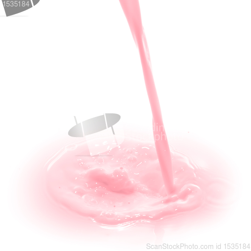 Image of strawberry milk splash