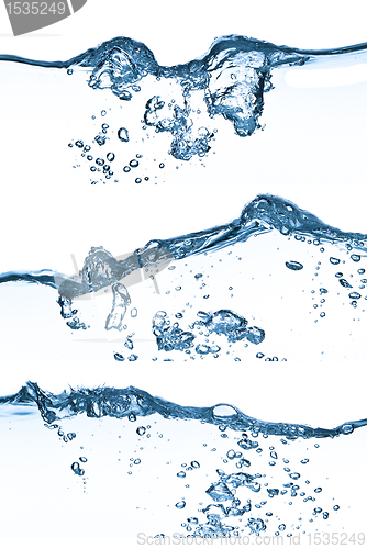 Image of water splashing set