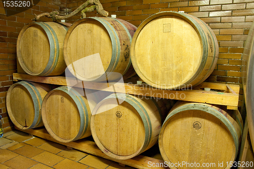 Image of wine barrels