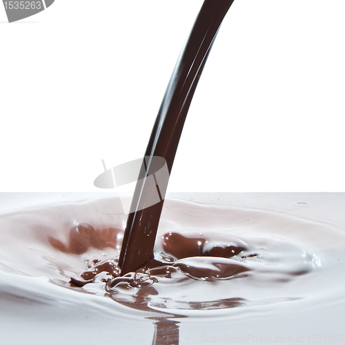 Image of pouring chocolate