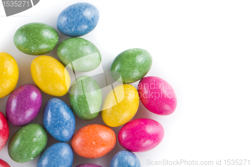 Image of easter eggs isolated