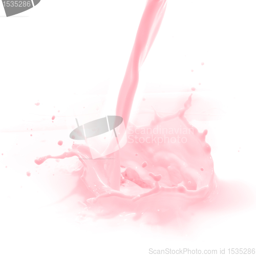 Image of strawberry milk splash