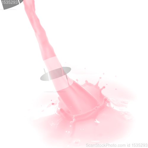 Image of strawberry milk splash