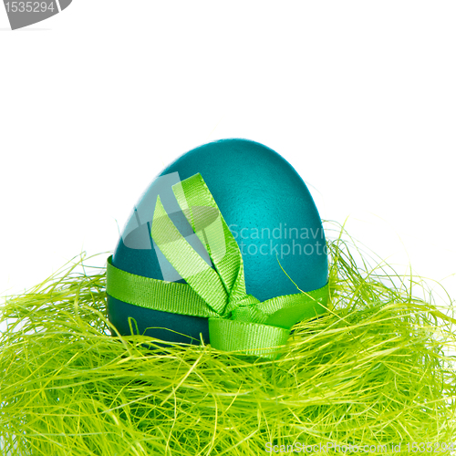 Image of easter egg in nest