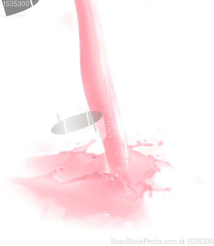 Image of strawberry milk splash