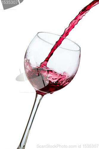 Image of pouring red wine 