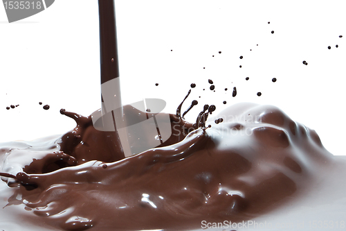 Image of pouring chocolate