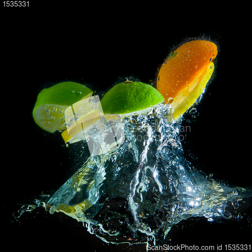 Image of fruit splash