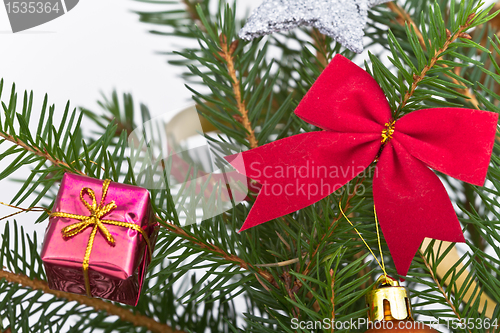 Image of Christmas tree decorated