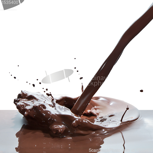 Image of pouring chocolate
