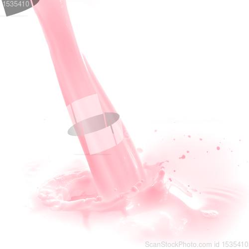 Image of strawberry milk splash