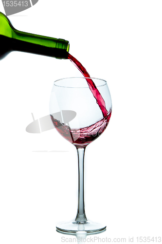 Image of pouring red wine 