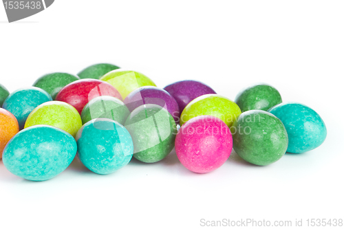 Image of easter eggs isolated
