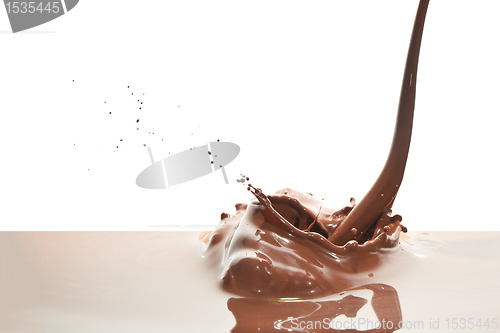 Image of pouring chocolate