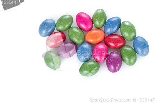 Image of easter eggs isolated