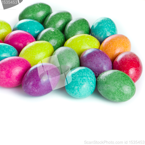 Image of easter eggs isolated