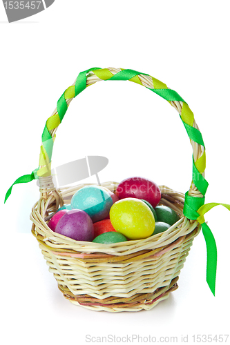 Image of easter eggs in basket