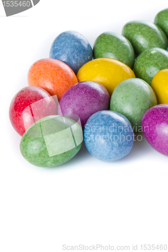 Image of easter eggs isolated