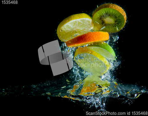 Image of fruit splash