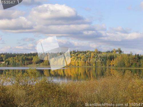 Image of autumn lake Finland 1.