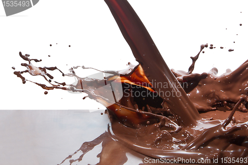 Image of pouring chocolate