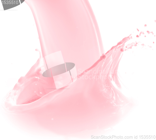 Image of strawberry milk splash