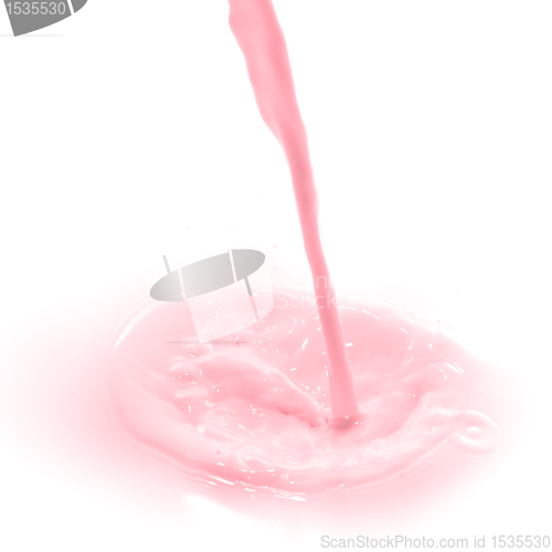 Image of strawberry milk splash