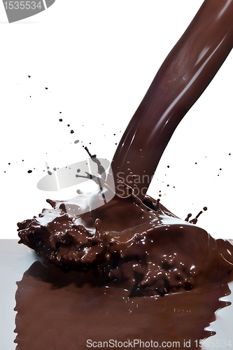 Image of pouring chocolate