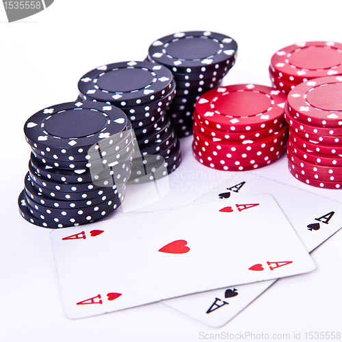 Image of playing cards and poker chips