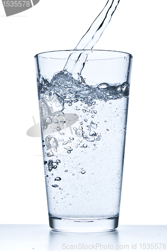 Image of pouring water into glass