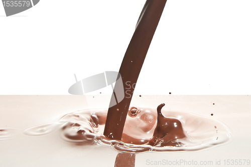 Image of pouring chocolate