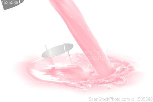 Image of strawberry milk splash