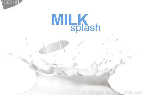 Image of Milk splash isolated on white