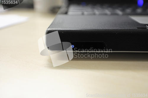 Image of Notebook power on button